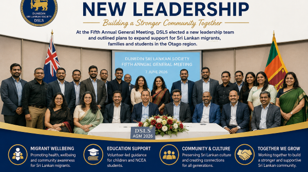 #htmlcaption_19707 Dunedin Sri Lankan Society Elects New Leadership to Expand Community Services